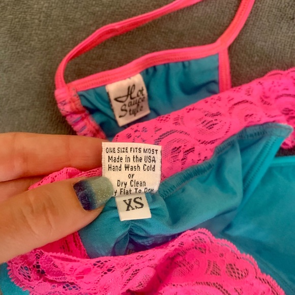 Lot of 4 bright Roxy and Lucky Brand bikinis Sz S - Picture 4 of 16